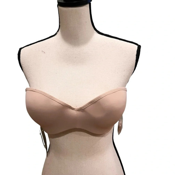 NWT Rene Rofe Lingerie push-up bra 36B multiway push-up easy side hooks silicone - Picture 1 of 6
